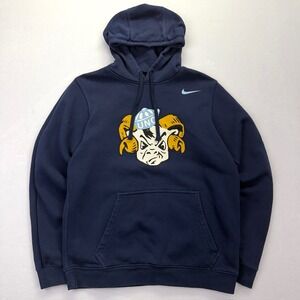 Nike UNC Tar Heels Rameses Club Fleece Hoodie Mens Small Navy Blue SOLD OUT